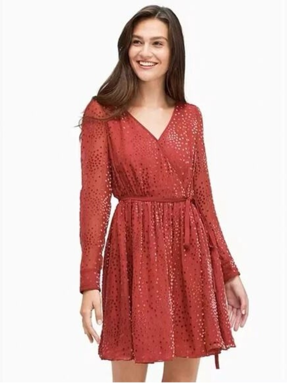 Kate Spade Festive Confetti Confetti Devore Mini Dress size 4